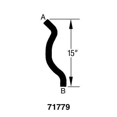 Drive-Rite Curved Radiator Hose - D71779 (D71779)