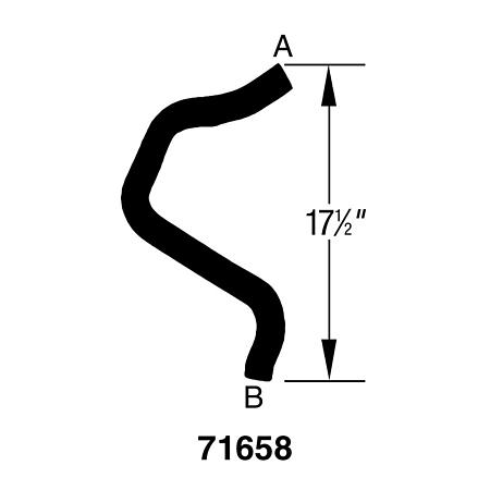 Drive-Rite Curved Radiator Hose - D71658 (D71658)