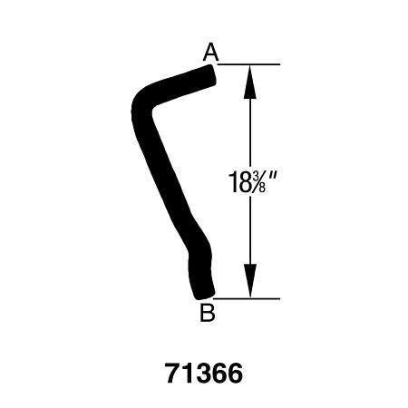 Drive-Rite Curved Radiator Hose - E71366 (E71366)