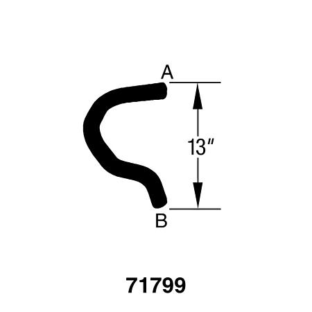 Drive-Rite Curved Radiator Hose - C71799 (C71799)