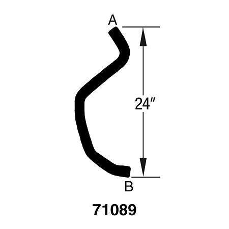 Drive-Rite Curved Radiator Hose - E71089 (E71089)