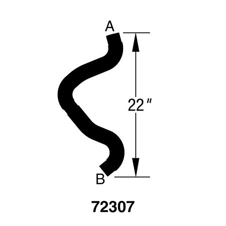 Drive-Rite Curved Radiator Hose - E72307 (E72307)