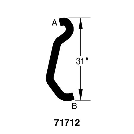 Drive-Rite Curved Radiator Hose - E71712 (E71712)