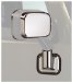 Chrome Trim Mirror Covers Overlays Fits 2003thru 2005 Hummer H2 (P45400025, 400025)