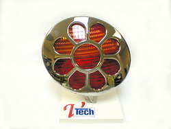 V Tech 1392126 Chrome Tail Light Cover (1392126, V161392126)
