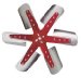 Flex-a-lite 1308 Red Star Stainless Steel 18.25" Flex Fan (1308, F211308)