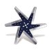 Flex-a-lite 1070 Dark Blue Star Stainless Steel 17" Low Profile Belt Fan (1070, F211070)