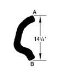 Dayco 70357 Curved Radiator Hose (70357, D3570357, DY70357)