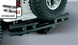 REAR TUBE BUMPER WITH HITCH STAINLESS; 87-06 WRANGLER/UNLIMITED(TWO BOXES) (1157304, O231157304, O311157304)