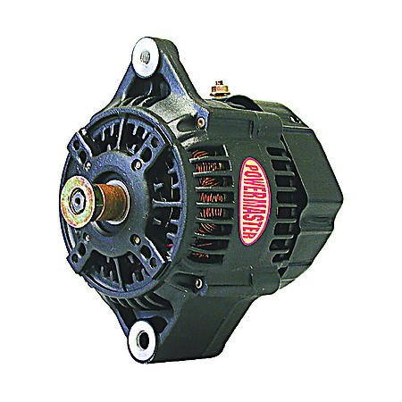 Powermaster Denso Race Alternator 95 Amp without Pulley - Black - PM8132 (PM8132)