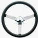 Classic Series Classic Foam Steering Wheel 14.75 in. Diameter 3.5 in. Dish Black Cushion Grip w/Chrome Spokes (832, G19832)