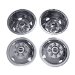 Pacific Dualies 49-1608 Polished 16 Inch 8 Lug  Stainless Steel Wheel Simulator Kit for 1985-2000 Chevy GMC 3500 Truck 1980-1999 Ford F350 1985-1999 Dodge Ram 3500 (491608)
