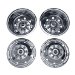 Pacific Dualies 34-1608A Polished 16 Inch 8 Lug Stainless Steel Wheel Simulator Kit for 1992-2007 Ford E350/E450 Van (341608A)