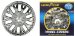 Goodyear GY-WC2013-1229 13'' Chrome and Lacquer ABS Plastic Universal Wheel Cover Set - Pack of 4 (GY-WC2013-1229, GYWC20131229)