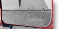 2-pc Red Custom-molded Carpet Door Panel (122006, M65122006)