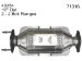 Eastern Manufacturing Inc 40354 Catalytic Converter (Non-CARB Compliant) (40354, EAST40354)