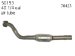 Eastern 50193 Catalytic Converter (Non-CARB Compliant) (50193, EAST50193)