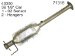 Eastern Manufacturing Inc 40350 Direct Fit Catalytic Converter (Non-CARB Compliant) (40350, EAST40350)