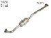 Eastern 50252 Catalytic Converter (Non-CARB Compliant) (50252, EAST50252)