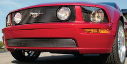 2005-2009 Ford Mustang GT - 3 PC Billet Grille - 15 Bars (20516, T8620516)