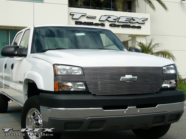 2005-2006 Chevrolet Silverado 2500HD, 3500 (All 2006 Models) & 2007 Silverado CLASSIC - Full Face Billet w/ Billet Bowtie Installed (20108)