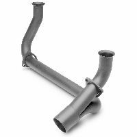 Edelbrock Y-Pipes Exhaust - Y-Pipe - Steel - Black Painted - Lowered - Chevy - GMC - Pickup - SUV (68003, E1168003)