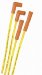 Accel 4041 Ignition Wires - Universal Fit Super Stock 8mm Suppression; Spark Plug Wire Set; 90 Deg. Boots; Yellow; (A354041, 4041)
