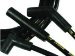 Accel 5051K Ignition Wires - Custom Fit Super Stock Spiral; Spark Plug Wire Set; 8mm; w/HEI Distributor Cap; Black; (A355051K, 5051K)