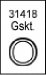 Walker Exhaust 31418 Hardware-Gasket (WK31418, 31418)