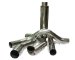4" T-409 Stainless Steel Turbo-Back Exhaust System (181554, B15181554)