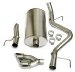 Sport Cat-Back Exhaust System Single Side Exit Incl. Muffler/Pipes/Clamps/Intermediate Pipe Hanger/4 in. Twin Pro-Series Tips 50-State Emissions Legal (14345, COR14345)