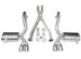 14114, Corvette C5 1997-2004 XTREME Exhaust System w/ Twin 3.5" Pro-Series Tips (Includes XO-Pipe) (C1M14114, 14114)