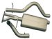Flowmaster (17374) Single Side Exit Exhaust Systems - Cummins 24V Turbo Diesel, 2/4 Wheel Drive, All Wheelbases, All 4.00" Tubing From Turbo Back, Incl. Hardware, 50 Series H.D. Muffler, 5.00" Logo Em (17375, 17374, F1317375, F1317374)