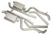 Flowmaster (17327) Dual Rear Exit Exhaust Systems - All 2.25" Tubing, Incl. Hardware, Resonator, 50 Series Delta Flow Muffler, 3.00" Stainless Tips, American Thunder, Kit Shipped as # 5020 and # 1028 (17327, F1317327)