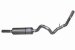 Swept Side Single Exhaust Kit Exits Behind Rear Tire Incl. Muffler/Pipes/Stainless Tip/Hangers/Clamps Aluminized (319652, G27319652)