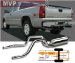 Gibson Stainless Split Rear Cat-Back Exhaust System - 07-09 Ford F250/F350 Superduty 5.4L 2/4wd Crewcab,Short Bed Part # 69112 (69112, G2769112)