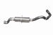 Swept Side Single Exhaust Kit Exits Behind Rear Tire Incl. Muffler/Pipes/Stainless Tip/Hangers/Clamps Stainless (G27615549, 615549)