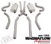 Stainless Steel Cat-Back System 4 x 9 x 14 in. Muffler 2.5 in Tubing Dual ExhaustTru-X Crossover Pipe Exit Options 2.5 in. Tip (M6615893, 15893)
