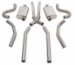 Stainless Steel Cat-Back System 4 x 9 x 14 in. Muffler 2.5 in. Tubing Dual Exhaust Tru-X Crossover Pipe Exit Options 2.5 in. Tip (15894, M6615894)