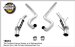MagnaFlow 16674 3 inch Stainless Steel Cat Back Exhaust System 2005 - 2009 Ford Mustang (16674, M6616674)