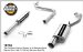 Stainless Steel Cat-Back System 5 x 8 x 14 in. Muffler Resonator 2.25 in. Tubing 4 in. Tip 50 State Legal Mandrel-Bent (M6615744, 15744)