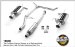 MagnaFlow 15640 Stainless Steel Cat Back Exhaust System 1998 - 2002 Honda Accord (M6615640, 15640)