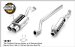 MagnaFlow 15757 Stainless Steel Cat Back Exhaust System 2002 - 2005 Honda Civic (M6615757, 15757)