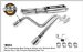 MagnaFlow 16673 Stainless Steel Dual Cat-Back Exhaust System (16673, M6616673)
