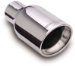 MagnaFlow Exhaust Stainless Steel Tip 35177 - 4in. Diameter, 2.25in. I.D. Inlet, Double-Wall, 15-degree Angle-Cut, Rolled-Edge (35177, M6635177)