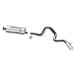 MagnaFlow 16711 Stainless Steel 2.5" Single Cat-Back Exhaust System (16711, M6616711)