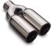 MagnaFlow Exhaust Stainless Steel Tip 35167 - 3in. Diameter, 2.25in. I.D. Inlet, Double-Wall, Straight-Cut, Rolled-Edge (35167, M6635167)
