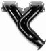 Hedman 39400 Header Dump - 75-85 TOYOTA PICK UP Hedders; Exhaust Header Tube Size 1.5 in.; Collector Size 2.5 in.; w/o Injection Headers/Smog Injection Painted Coating (39400, H5639400)