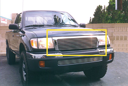 1998-2000 Toyota Tacoma - 4WD/Pre-Runner Grille Billet Insert - Cut and install in your OE Grille - 15 Bars (20881)