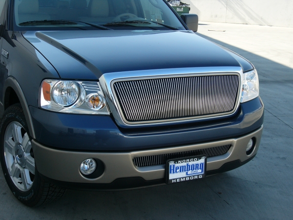 2006-2008 Ford 150 (All Models) & 05-07 Lincoln Mark LT - Bumper Billet Grille Insert - VERTICAL (35555)